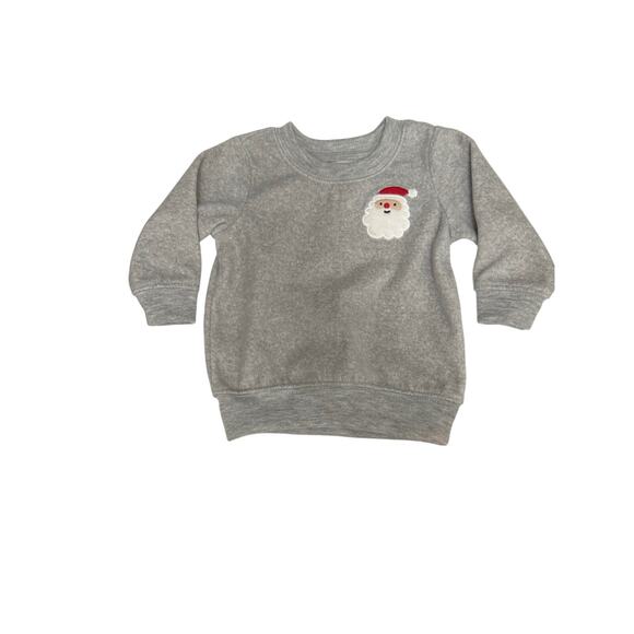 Carter’s 3 Month Fleece Santa Long Sleeve - Picture 1 of 3